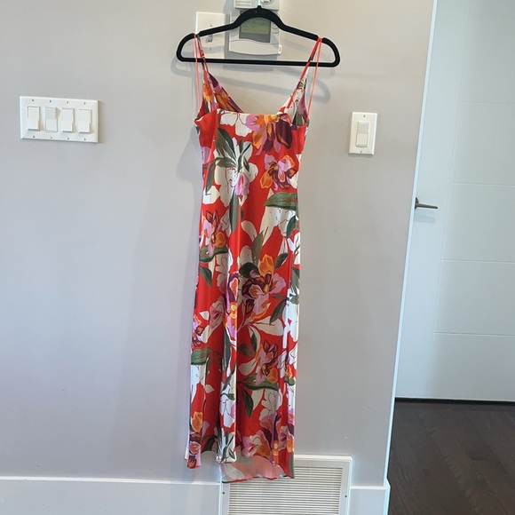 Adelyn Rae Faith Floral Front Slit Slip Dress - Picture 5 of 7